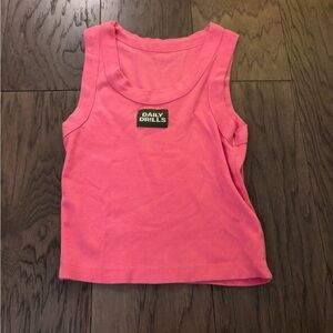 Daily Drills Vibrant Pink Tank Top